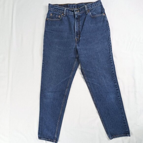 VTG Levi's Dark Wash Denim 512 Slim Fit Tapered Leg Jeans - Picture 1 of 9